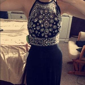 Windsor black jewel prom dress